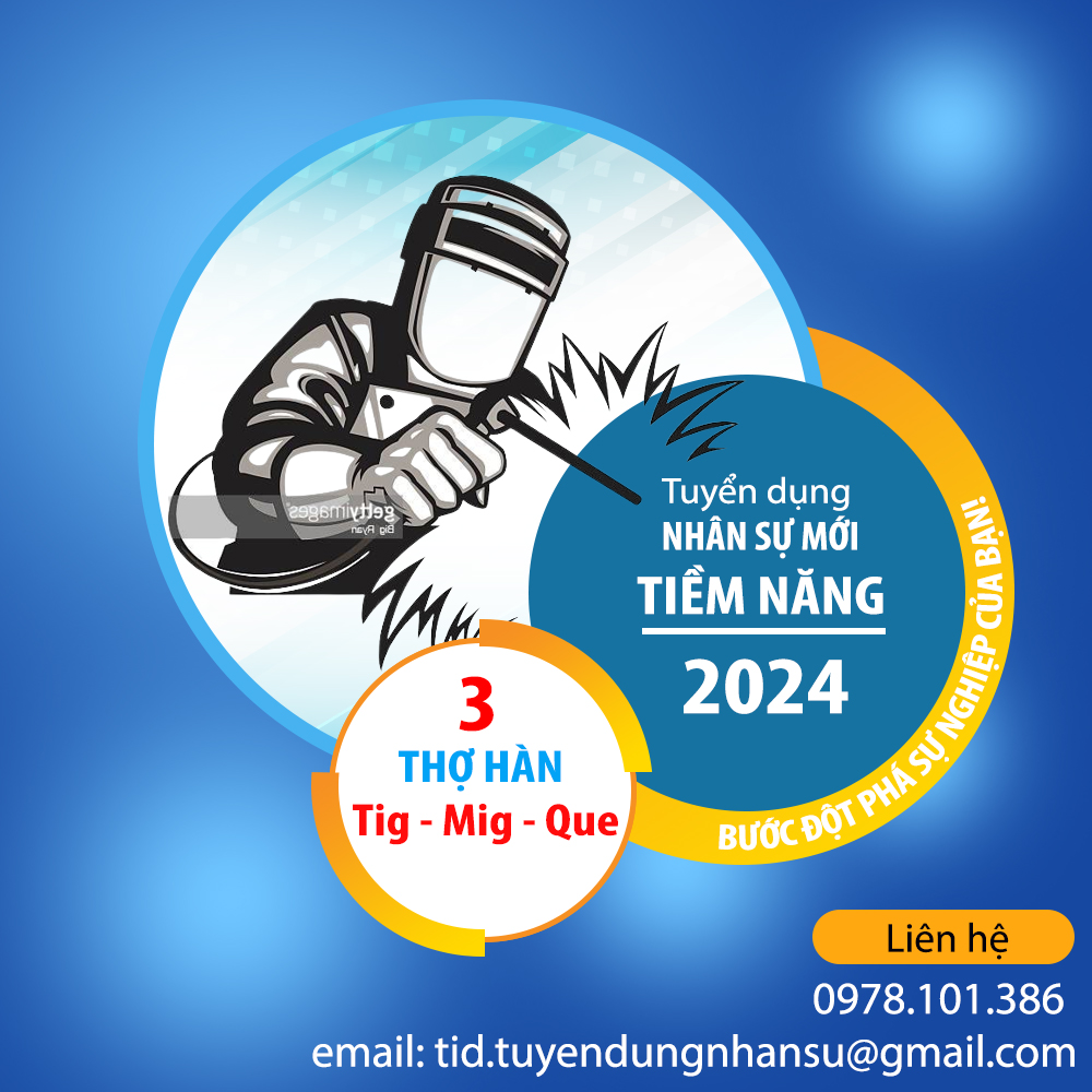 Tuyển dụng thợ hàn cơ khí